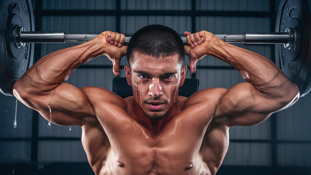 build insane triceps by doing skull crushers - laz - tymoff