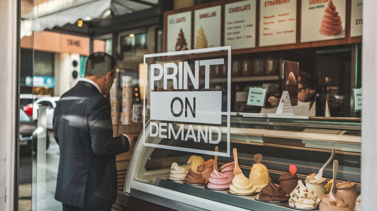 gelato print on demand